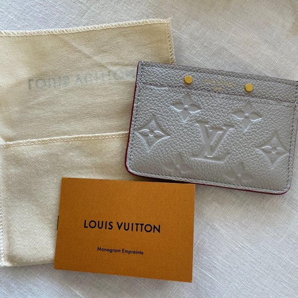 Louis Vuitton Credit Card Holder Wallet Monogram Grey Leather - Picture 8 of 9